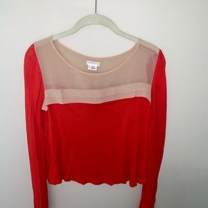 Urban outfitters sheer blouse top